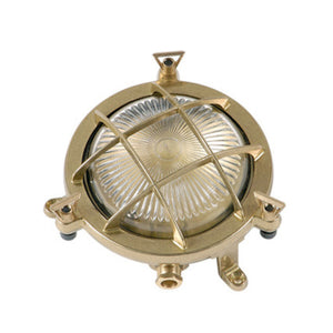 Navigator Mini Porthole Bulkhead in Raw Brass 09006