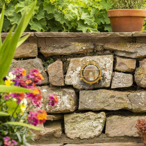 Navigator Mini Porthole Bulkhead in Raw Brass 09006