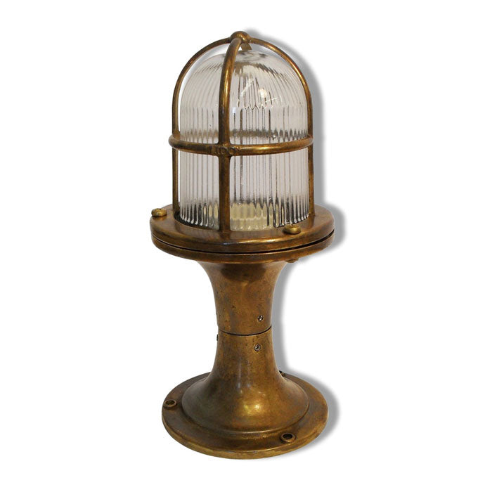 Navigator Small Outdoor Post Light in Antique Brass 05852