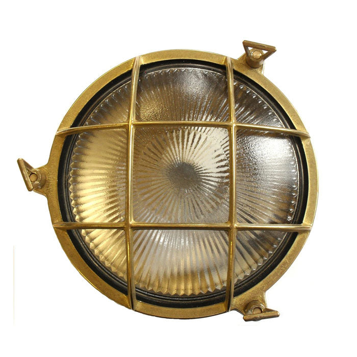 Navigator Small Porthole Bulkhead in Raw Brass 05841