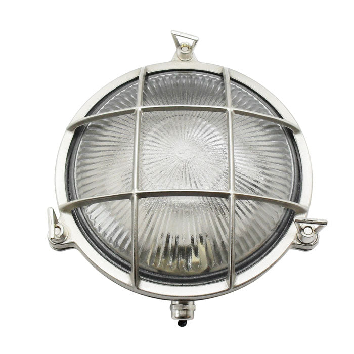 Navigator Small Porthole Bulkhead in Satin Nickel 09000