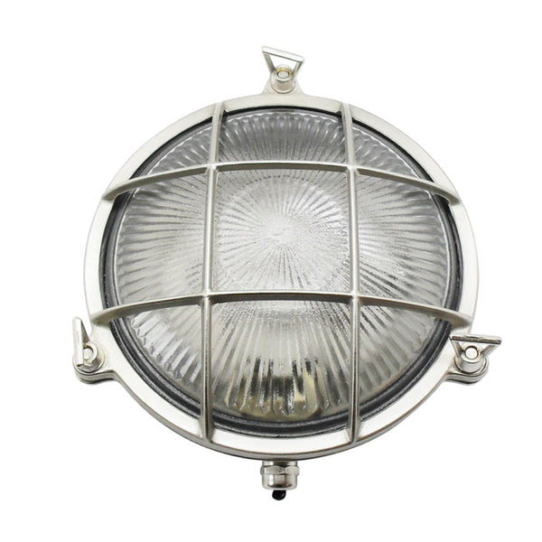 Navigator Small Porthole Bulkhead in Satin Nickel 09000