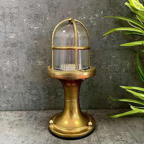 Navigator Small Post Light in Raw Brass 05845