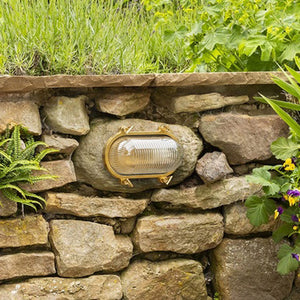 Navigator Small Standard Bulkhead Plain in Raw Brass 09105