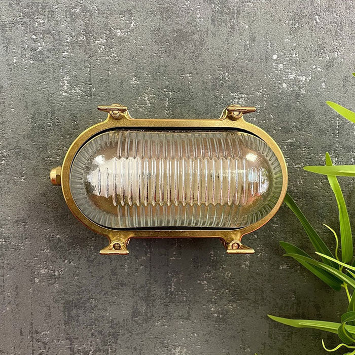 Navigator Small Standard Bulkhead Plain in Raw Brass 09105