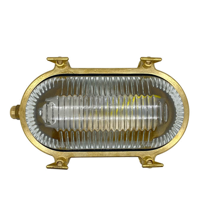 Navigator Small Standard Bulkhead Plain in Raw Brass 09105