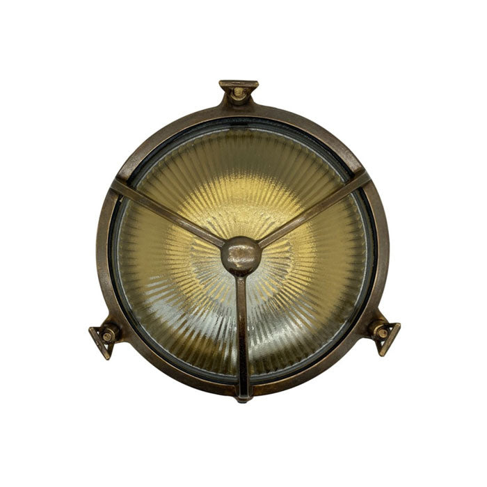 Navigator Trident Porthole Bulkhead in Antique Brass 09078