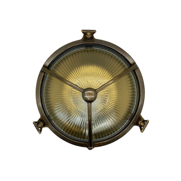 Navigator Trident Porthole Bulkhead in Antique Brass 09078