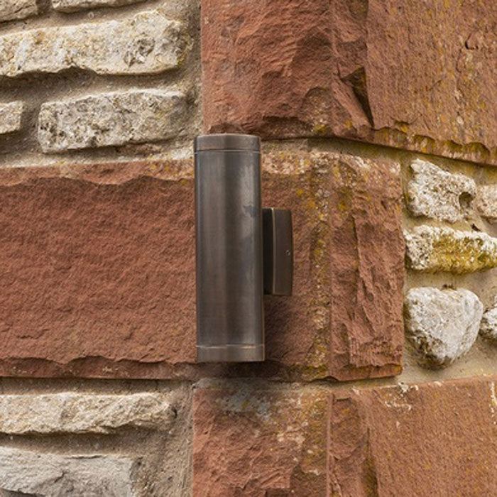 Navigator Up & Down Wall Light in Antique Brass 09081