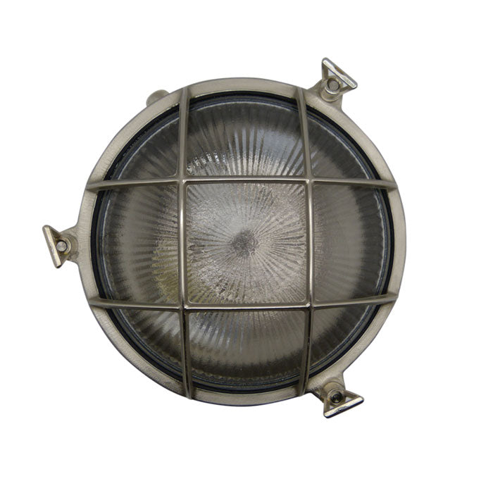 Navigator Large Porthole Bulkhead in Satin Nickel 09021