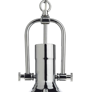 Nolan Single Light Pendant in Polished Chrome with Clear Glass NOL0108