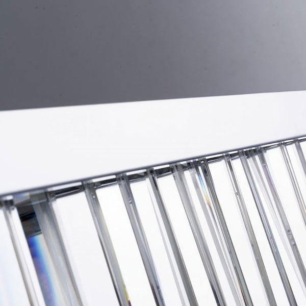 Magnalux Pandora 5-Light Long Crystal Bar Pendant Satin Chrome PAN05SCB