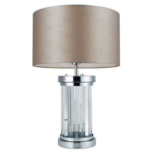 Magnalux Pandora 2 Light Crystal Table Lamp Polished Chrome PAN02CHTL