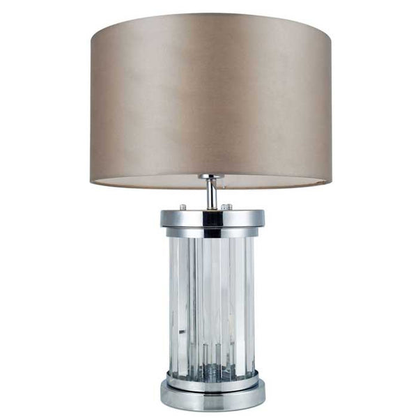 Magnalux Pandora 2 Light Crystal Table Lamp Polished Chrome PAN02CHTL