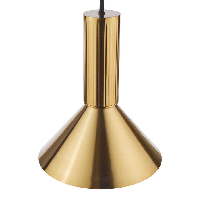 Dar Ragnar Pendant/Wall Light Natural Brass RAG0140