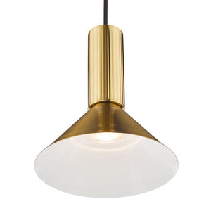 Dar Ragnar Pendant/Wall Light Natural Brass RAG0140