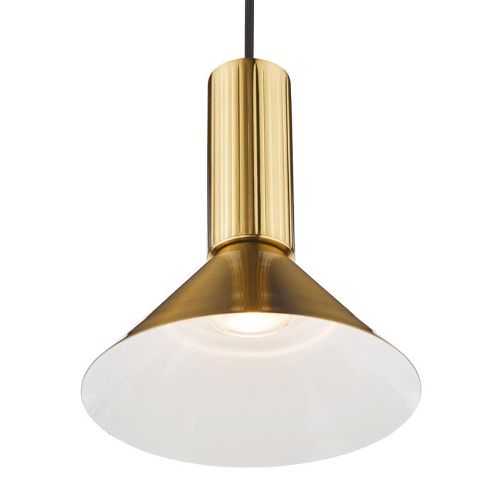 Dar Ragnar Pendant/Wall Light Natural Brass RAG0140