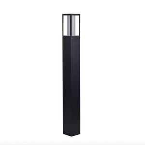 Searchlight Avenue Outdoor Post - Black Metal & Matt White Polycarbonate 91251-730