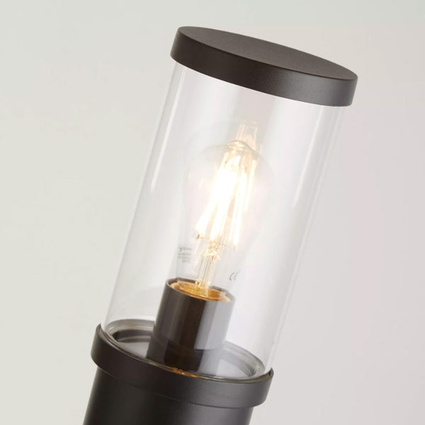 Searchlight Bakerloo Outdoor Post - Black Metal & Polycarbonate 8631-730