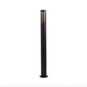 Searchlight Batton Outdoor Post - Black Metal & Smoked Polycarbonate 93901-900BK