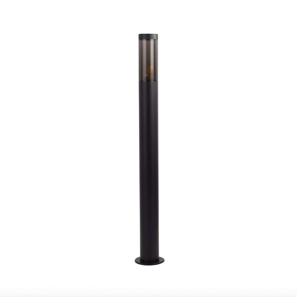 Searchlight Batton Outdoor Post - Black Metal & Smoked Polycarbonate 93901-900BK