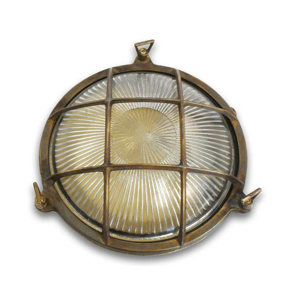 Navigator Small Porthole Bulkhead in Antique Brass 05847