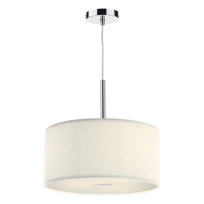 Dar Zaragoza 3 Light Pendant Cream 40cm ZAR1033