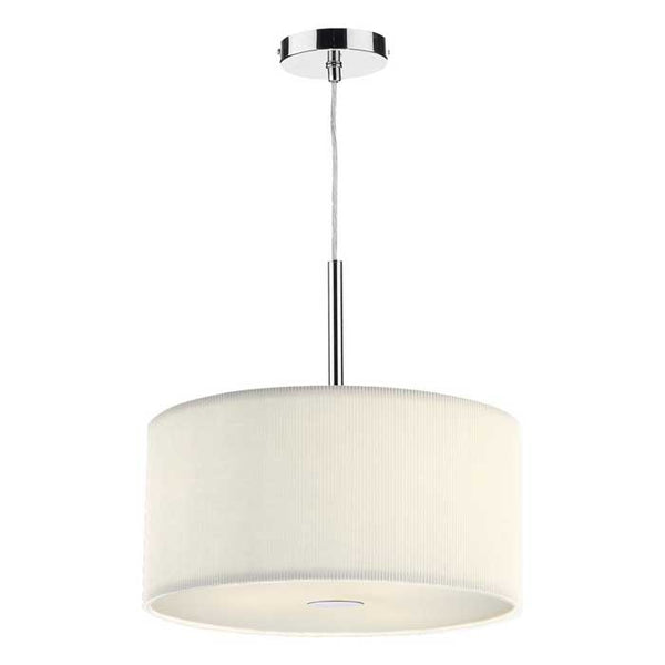 Dar Zaragoza 3 Light Pendant Cream 40cm ZAR1033