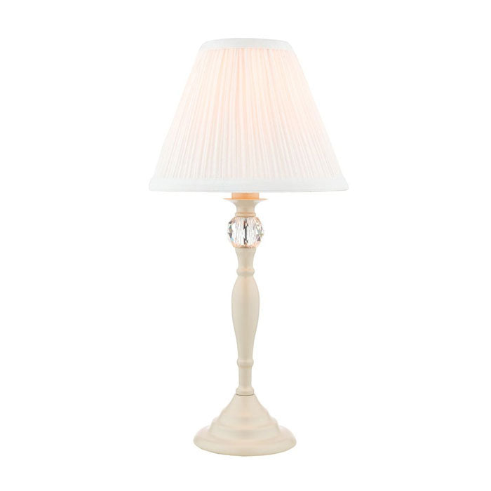 Laura Ashley Ellis Table Lamp Cream With Ivory Shade LA3567334-Q