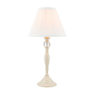 Laura Ashley Ellis Table Lamp Cream With Ivory Shade LA3567334-Q