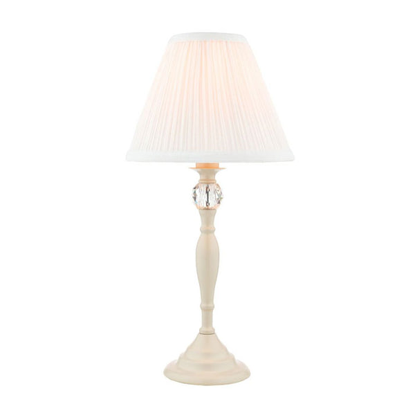 Laura Ashley Ellis Table Lamp Cream With Ivory Shade LA3567334-Q