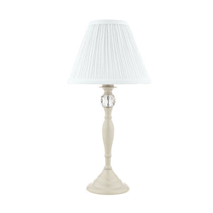 Laura Ashley Ellis Table Lamp Cream With Ivory Shade LA3567334-Q