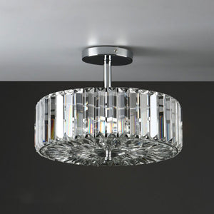 Laura Ashley Fernhurst 3-Light Semi Flush Polished Chrome Glass LA3621343-Q