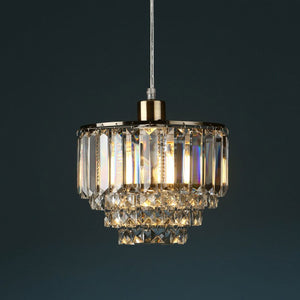 Laura Ashley Vienna Easy Fit Pendant Lampshade with Crystal & Antique Brass LA3727733-Q