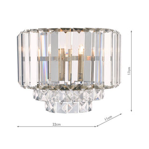 Laura Ashley Vienna Wall Light Antique Brass Crystal LA3727747-Q