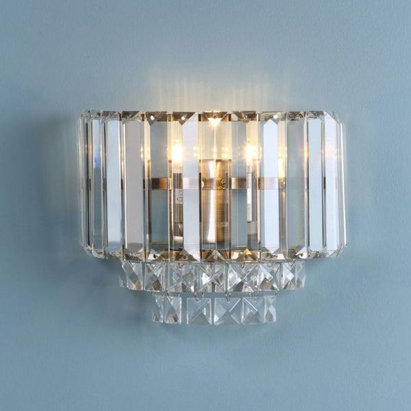Laura Ashley Vienna Wall Light Antique Brass Crystal LA3727747-Q