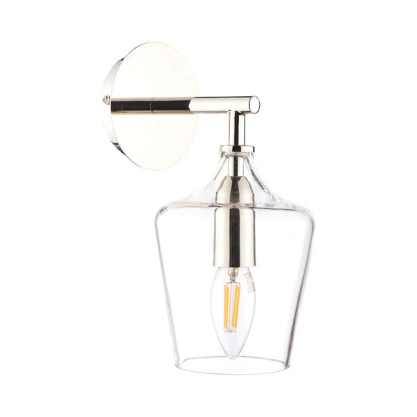 Laura Ashley Ockley Wall Light Polished Chrome & Glass LA3727863-Q