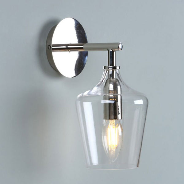 Laura Ashley Ockley Wall Light Polished Chrome & Glass LA3727863-Q