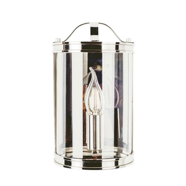 Laura Ashley Harrington Wall Light Polished Nickel Glass LA3732114-Q