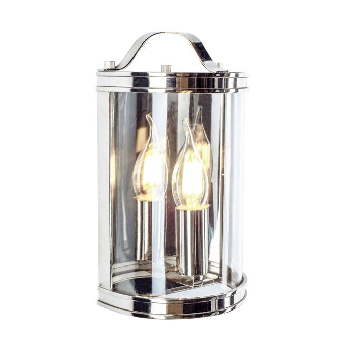 Laura Ashley Harrington Wall Light Polished Nickel Glass LA3732114-Q