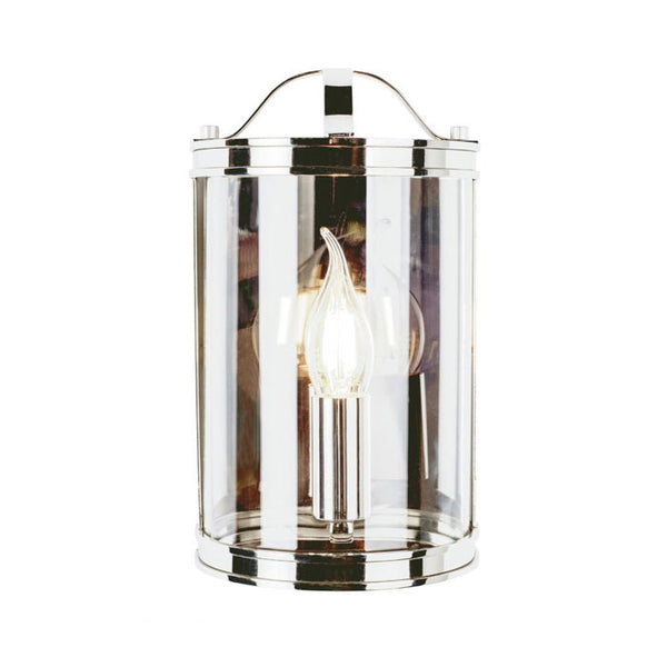 Laura Ashley Harrington Wall Light Polished Nickel Glass LA3732114-Q