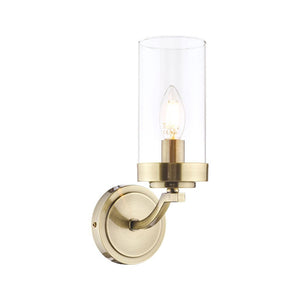 Laura Ashley Joseph Wall Light Antique Brass Glass LA3732596-Q