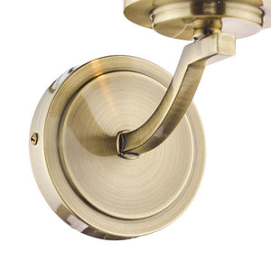 Laura Ashley Joseph Wall Light Antique Brass Glass LA3732596-Q