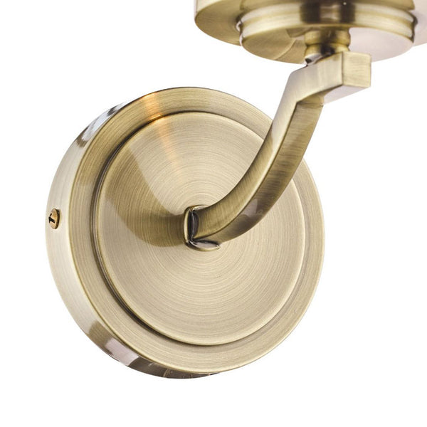 Laura Ashley Joseph Wall Light Antique Brass Glass LA3732596-Q