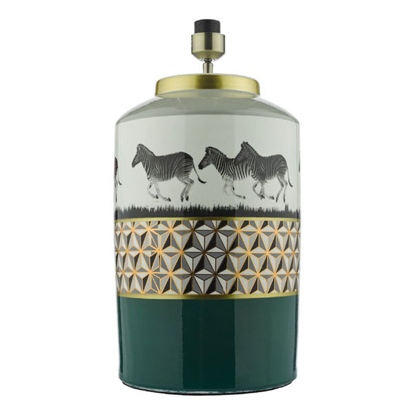 Callie Geometric Zebra Table Lamp Base