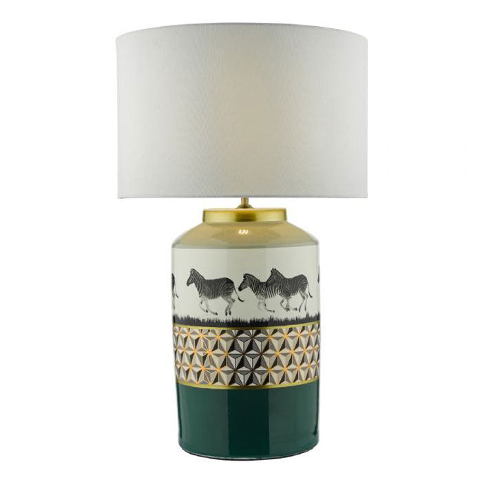 Callie Geometric Zebra Table Lamp Base