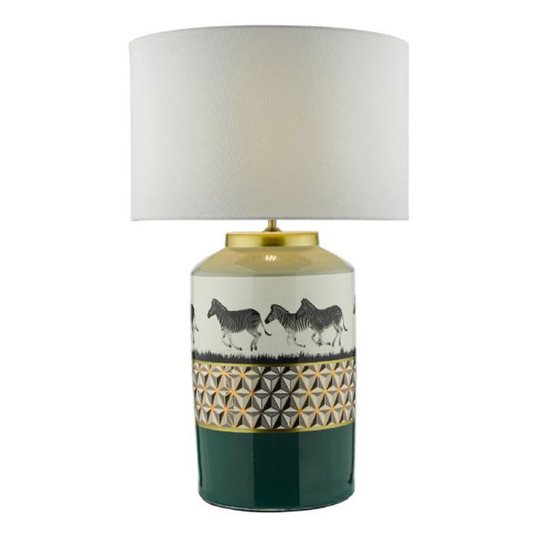 Callie Geometric Zebra Table Lamp Base