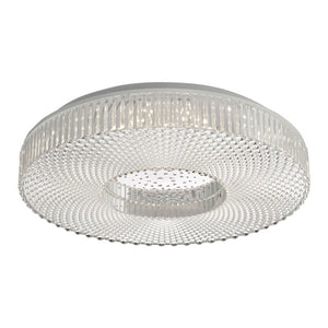 Crystal Effect Flush Acrylic Medium LED Ceiling Light