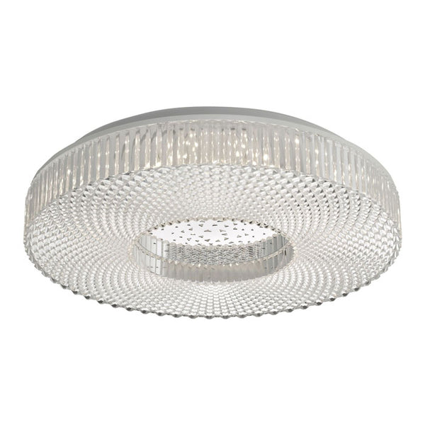 Crystal Effect Flush Acrylic Medium LED Ceiling Light