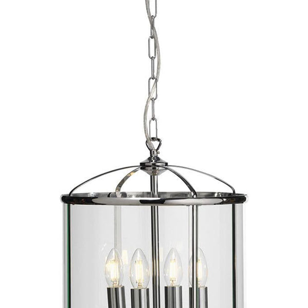 Fern Chrome 4 Light Lantern  351/4CH by Oaks Lighting